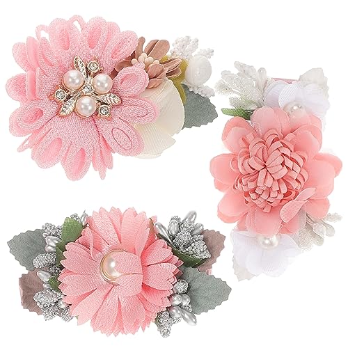 BESTonZON 3 Stück Blumen Haarspange Kleinkind Haar Accessoires Kinder Haar Accessoires Mädchen Haarspange Clips Kleinkind Haarspange Kleinkind Haarspangen Haarspange Für Frauen von BESTonZON