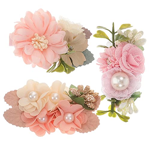 BESTonZON 3 Stück Blumen Haarspangen Haar Accessoires Für Mädchen Kinder Haarspangen Mädchen Kleinkind Haar Accessoires Haargummis Für Mädchen Haar Accessoires Haarspangen Für von BESTonZON
