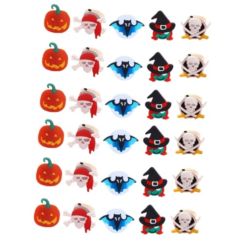 BESTonZON 30stücke Teiliges Halloween Finger-ringe Aus Pvc Lustige Spielzeuge Mit Gruseligen Mustern Für Halloween-dekoration Und Partys Sicher Und Langlebig von BESTonZON