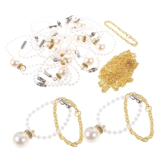 BESTonZON 30 Stück Teiliges Schmuckset Mini Halsketten für Mädchen Bunte DIY Halsketten Geeignet für Kostümparty Fotoshooting Verkleidung und von BESTonZON