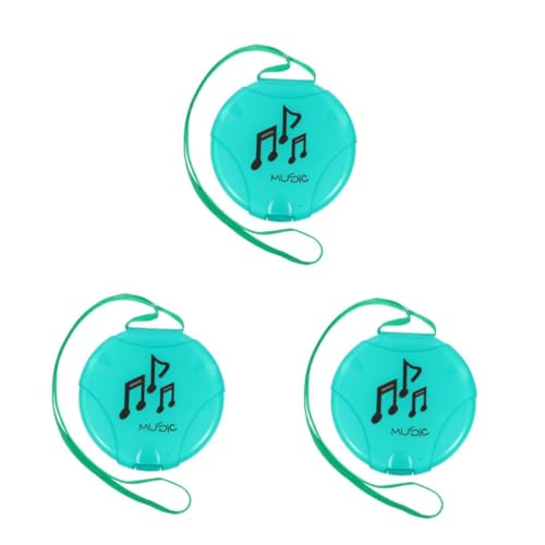 BESTonZON 3St Disc-Tasche Disc-Organizer CD Aufbewahrung Disc Speicherbox Kompakte CD Box DVD Sammlung runder CD-Behälter runde CD-Aufbewahrung DVD-Aufbewahrungshüllen Kunststoff Green von BESTonZON
