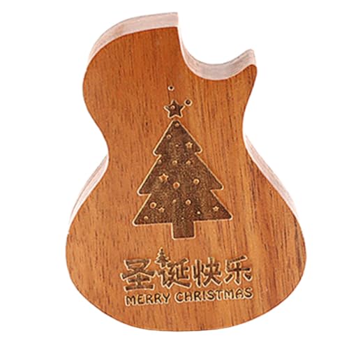 BESTonZON 3St Pick-Box Guitar Pick Holder Gitarren-Pick-Halter Ukulele Pick Storage Organizer Gitarren-Plektrum Gitarrenzubehör Behälter für Gitarrenplektren Containerkoffer auswählen Holz von BESTonZON