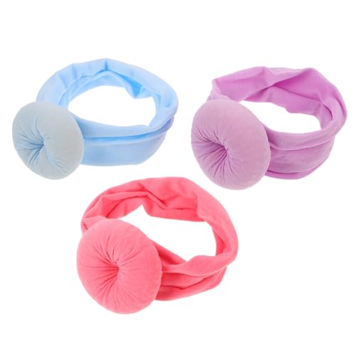 BESTonZON 3stücke Stirnbänder Für Junge Mädchen Mädchen Weiche Kopfbedeckung Aus Nylon Entzückender Haarschmuck Für Neugeborene Babystirnbänder Mit Donut-design Kopfschmuck von BESTonZON