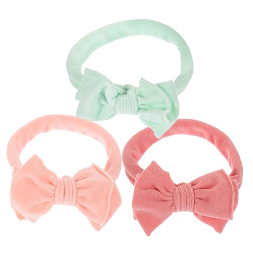 BESTonZON 3stücke Teiliges Haarschleifen Stirnbänder Ultraweiche Elastische Kopfbedeckungen Für Neugeborene Für Feiern Geburtstage Und Alltag von BESTonZON