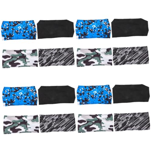 BESTonZON 4 Sätze Sport Stirnbänder Für Herren Rutschfeste Schweißbänder Elastische Sportkopfbänder Teiliges Camouflage Und Atmungsaktiv Und Schweißabsorbierend Für Fitness 4 Stück * 4 von BESTonZON