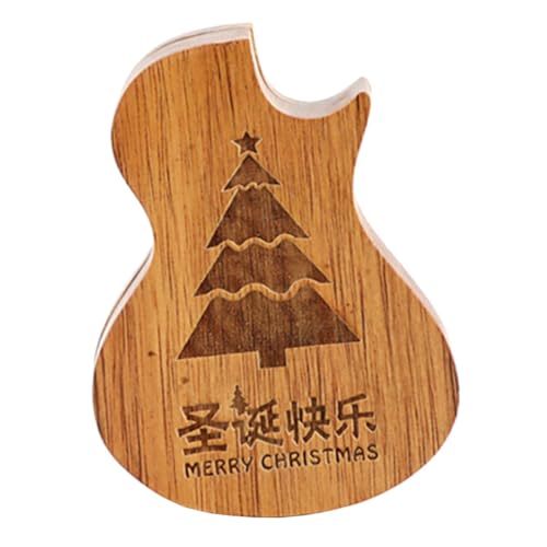 BESTonZON 4 Stück Pick-Box Ukulele Pick Storage Organizer Gitarren-Pick-Organizer Gitarrenzubehör Containerkoffer Auswählen Pick-Halter Behälter Für Gitarrenteile Plektrum Gitarrenpicks Holz von BESTonZON