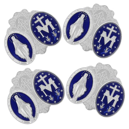 BESTonZON 4 Stück Retro Klappbare Desk Plaques Zinklegierung Emaille Anstecknadeln Minimalistisches Abzeichen Ornament Platzsparend Für Büro und Zuhause von BESTonZON