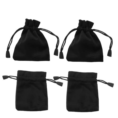 BESTonZON 4 Stück Samtbeutel Mit Kordelzug Würfelbeutel-Set Schmuckbeutel Ordentlicher Organizer Für Hochzeiten BESTonZON 4 Stück Samtbeutel Mit Kordelzug Würfelbeutel-Set Schmuckbeutel Ordentlicher Organizer Für Hochzeiten von BESTonZON