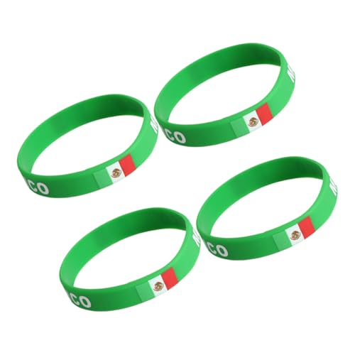 BESTonZON 4 Stück Silikonarmbänder Armbänder Armband Stoff Eventarmbänder Armbinden Lympunclog Titanarmband Schweißbänder Armbänder Performance Armband Partyarmbänder Silicagel von BESTonZON