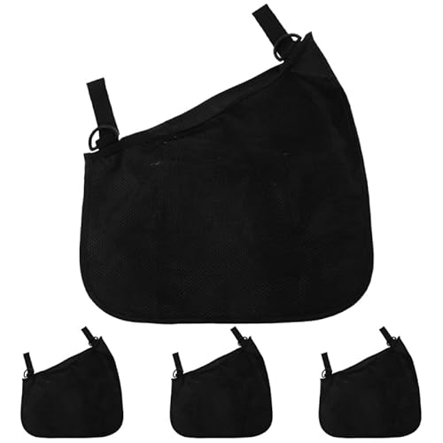 4 Stück Kinderwagen Netztasche - Tragbare Aufbewahrungstasche Für Babyartikel, Hängende Seitentasche Für Kinderwagen, 35X34Cm, Schwarz von BESTonZON