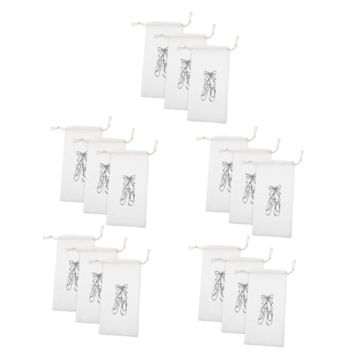 BESTonZON 5 Sätze Ballettschuhbeutel Kordelzug Tanzschuh Aufbewahrungstasche Für Frauen Für Ballett Tanzkurse Und Fitness Schuhtasche Für Zubehör 3 Stück * 5 von BESTonZON