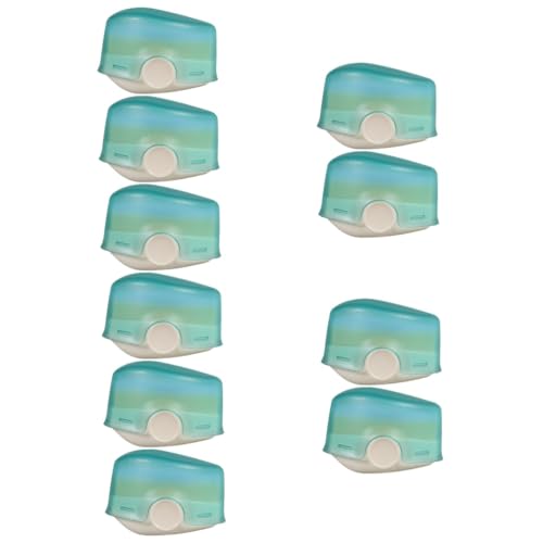 BESTonZON 5 Sätze Sonnenschutzapplikator Kosmetiktasche Lipgloss Kosmetikapplikator Make-up-applikatorpinsel Sanduhr Make-up-puderpinsel Lotionspinsel Light Green Kunstfaser 2 Stück * 5 von BESTonZON