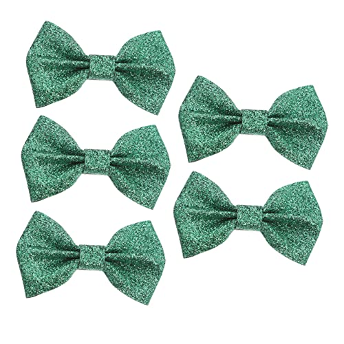 BESTonZON 5stücke Schimmernde Haarschleifen Für Patrick's Day Haarspangen Im Bow Design Für Festliche Anlässe Und Partys von BESTonZON