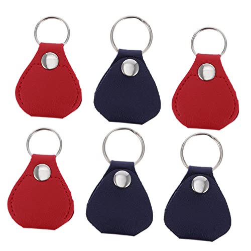 BESTonZON 6stücke Teiliges Gitarren-plektrumhalter Aus Leder Schlüsselanhänger Organizer Für Plektren Für Musiker Und Gitarrenliebhaber BESTonZON 6stücke Teiliges Gitarren-plektrumhalter Aus Leder Schlüsselanhänger Organizer Für Plektren Für Musiker Und Gitarrenliebhaber von BESTonZON