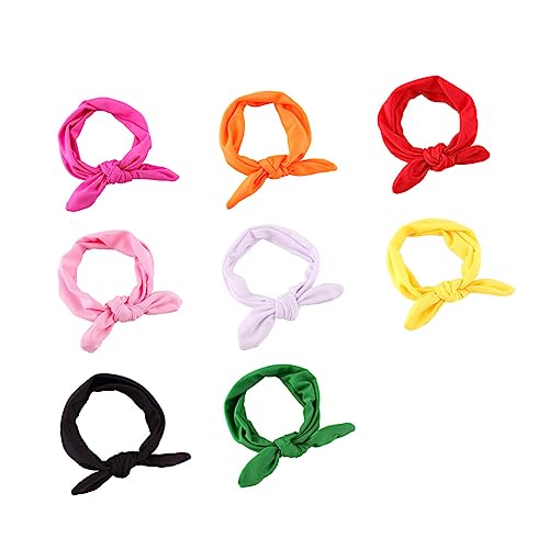 BESTonZON 8stücke Mädchen Haarschmuck Mit Knötchen Elastische Haarbänder Für Kleinkinder Süße Und Farbenfrohe Kopfbedeckung Für Fotos Und Alltägliche Outfits von BESTonZON