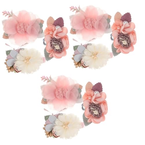 BESTonZON 9 Stück Blumen Haarspangen Große Haarspangen Mädchen Haarschleifen Haarspangen Für Kleinkinder Haarspangen Für Mädchen Haar Accessoires Für Kleinkinder Mädchen Kleinkind von BESTonZON