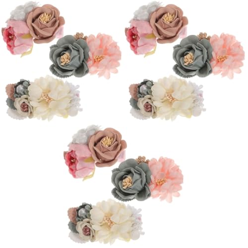 BESTonZON 9 Stück Blumen Haarspangen Haarspangen Haargummis Haarspangen Haarspangen Für Haar Accessoires Für Haarspangen Für Babys von BESTonZON