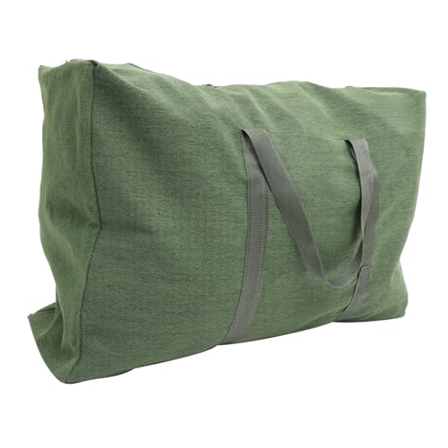 BESTonZON Große Canvas Duffle Bag mit Reißverschluss Robuste Reisetasche für Herren und Damen Geräumige Weekender Tasche für Reisen Umzug und Alltag Praktische Zufällige Zufällige Farbe von BESTonZON