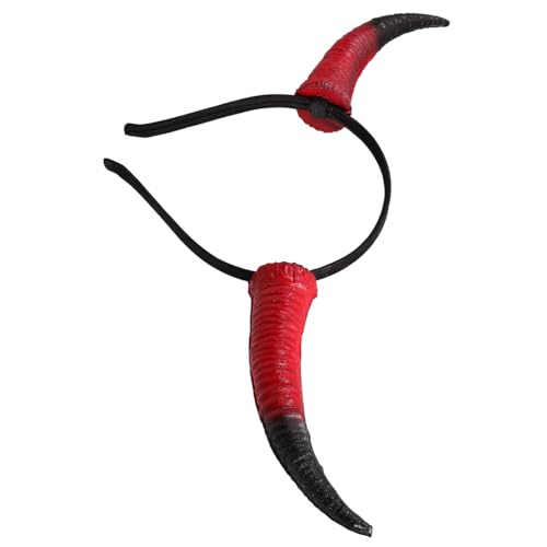 BESTonZON Hörner Haarband Für Halloween Kostümparty Kreatives Schafhorn Stirnband Einzigartiges Accessoire Für Cosplay Und Festliche Anlässe Komfortable Passform Und Ansprechendes von BESTonZON