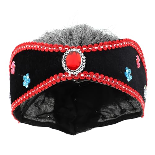 BESTonZON Halloween Kostüm Perücken Jungen und Mädchen Oma Perücke Grau Kurze Perücke Kleinkind Oma Kostüm von BESTonZON