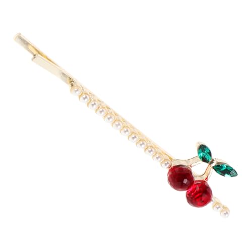 BESTonZON Kirsche Strass Haarspange Strass-haarspangen Für Frauen Eleganter Kopfschmuck Obst Haarspange Obstspangen Seitliche Haarspangen Für Haarklammer Kirsche Stirnband Rot Legierung BESTonZON Kirsche Strass Haarspange Strass-haarspangen Für Frauen Eleganter Kopfschmuck Obst Haarspange Obstspangen Seitliche Haarspangen Für Haarklammer Kirsche Stirnband Rot Legierung von BESTonZON