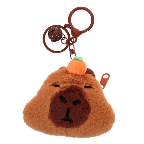 BESTonZON Mini Plüsch Münzgeldbörse mit Schlüsselanhänger Niedliche Cartoon Tier Geldbörse Tragbares Portemonnaie für Dekorativer Kleiner Coin Bag Praktischer Münzbeutel von BESTonZON