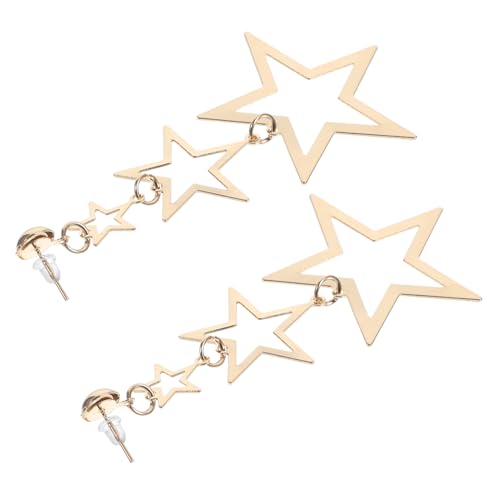 BESTonZON Minimalistische Stern Ohrringe Damen Metall Hängend Sternform Langlebig Alltag Party Schmuck Geschenkidee von BESTonZON