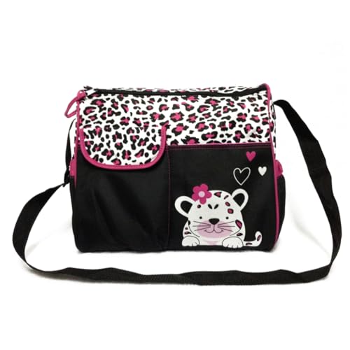 BESTonZON Multi-funktionale Große Kapazität Wickeltasche Stilvolle Mumientasche Für Reisen Verstellbarer Schultergurt Cartoon-Design Für Mamas von BESTonZON
