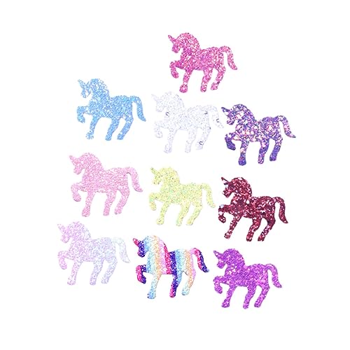 BESTonZON 10stücke Vergoldete Einhorn-haarspangen Mit Glitzer-pailletten-design Zarte Haar-accessoires Für Junge Mädchen Und Mädchen Gemischte Farben Nadel Attraktiver Kopfschmuck Für Partys von BESTonZON