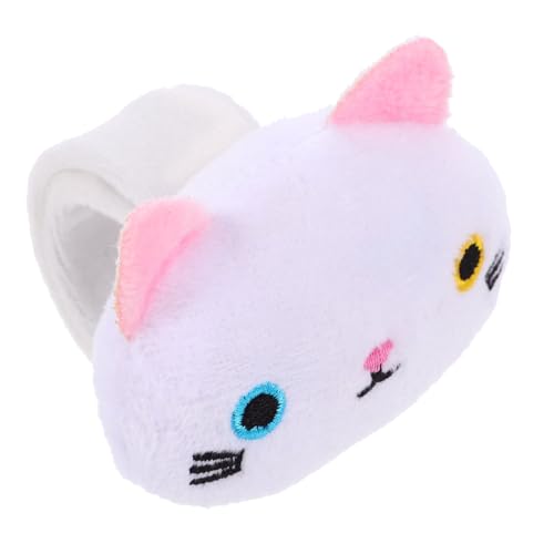 BESTonZON Plüsch Katzen Slap Bracelet mit Weichem Material Langlebig und Hautfreundlich Niedliches Tierarmband für Kindergeburtstag Partygeschenk Praktische Handgelenks Schmuckidee von BESTonZON