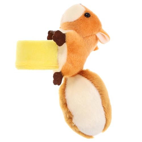 BESTonZON Plüsch Schnapparmband mit Tiermotiv Braunes Eichhörnchen Kuscheltier Armband für Erwachsene Einfach Anzulegendes Slap Bracelet für Halloween Geburtstage Zoo und Dschungelpartys von BESTonZON