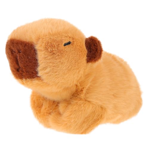 BESTonZON Plüsch Wasserschwein Schnapparmband Weiches Langlebiges Slap Armband für Kinderparty Hautfreundliches Leichtes Flauschiges Wristband Praktisches Bequemes Mitgebsel Beige von BESTonZON