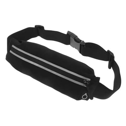 BESTonZON Reflektierender Verstellbarer Running Belt Laufgürtel mit Telefonhalter Schlanker Leichter Fitness-waistbag für Damen und Herren Atmungsaktiv Wasserabweisend für Joggen Radfahren von BESTonZON