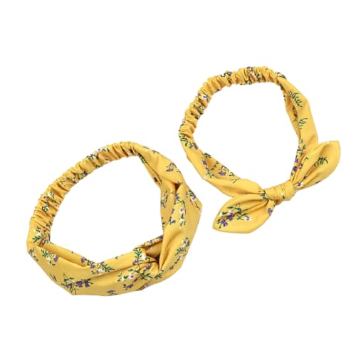 BESTonZON Satz Eltern-Kind-Haarband elastisches Stirnband Kopfbedeckung Eltern-Kind-Stirnbänder geknotetes Haarband von BESTonZON