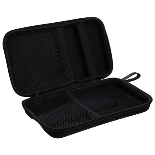 BESTonZON Tragetasche für Mikrofone mit Zwei Innenfächern Robustes Hartschalenetui Kabellose Mikrofon Aufbewahrungstasche Leichter Tragbarer Organizer mit Doppelreißverschluss für Reisen von BESTonZON