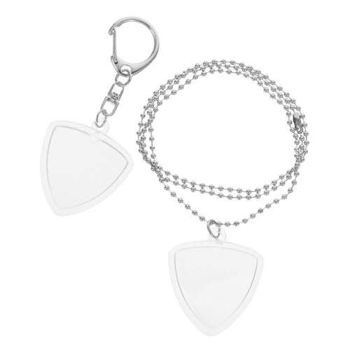 BESTonZON Transparent Guitar Pick Holder Necklace and Keychain Portable Plectrum Storage Box Protective Organizer for Acoustic and Electric Guitar Players BESTonZON Transparent Guitar Pick Holder Necklace and Keychain Portable Plectrum Storage Box Protective Organizer for Acoustic and Electric Guitar Players von BESTonZON