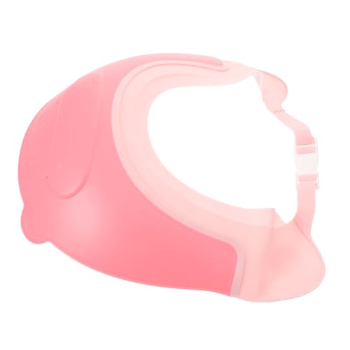 BESTonZON Verstellbare Duschhaube aus PE Material Wasserdichter Shampoo Schutz für Haare und Ohren Süßer Ohrenschutz Badekappe für Junge Mädchen und Kleinkinder Angenehmer Sitz Augenschutz von BESTonZON