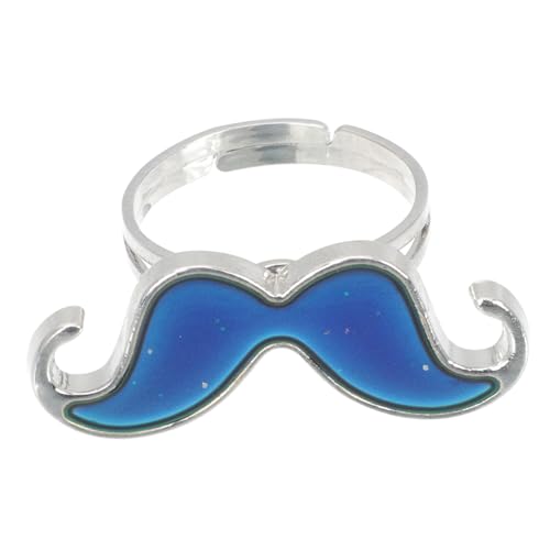 BESTonZON Verstellbarer Farbwechsel Stimmungsring für Mädchen Damen Temperaturreaktiver Modeschmuck aus Langlebiger Zinklegierung für Partys Halloween und Geschenkideen von BESTonZON