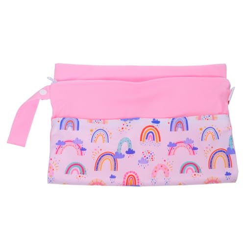 BESTonZON Wickeltasche Windeltasche mit Doppeltem Reißverschluss Große Kapazität Stroller Organizer für Windeln Babykleidung Reise Aufbewahrung von BESTonZON