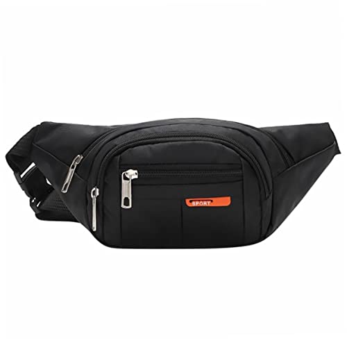 BESTonZON wasserdichte Bauchtasche Für Herren Multifunktionale Outdoor Sporttasche Tragbar Als Umhängetasche Oder Hüfttasche Reise Wandertasche in Schwarz von BESTonZON