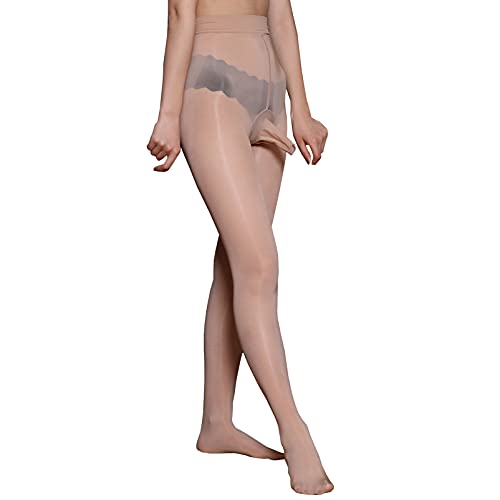 BESYFAY Herren Männer 8 Den Öl Glänzend Strumpfhosen Unterwäsche Durchsichtig Hochelastische Strumpfhose von BESYFAY