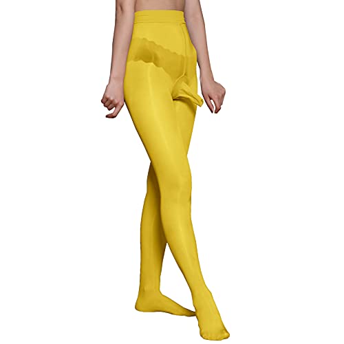 BESYFAY Herren Männer 8 Den Öl Glänzend Strumpfhosen Unterwäsche Durchsichtig Hochelastische Strumpfhose von BESYFAY