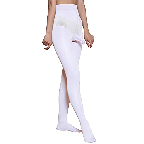 BESYFAY Herren Männer 8 Den Öl Glänzend Strumpfhosen Unterwäsche Durchsichtig Hochelastische Strumpfhose von BESYFAY