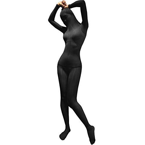 BESYFAY Unisex 8 Den Langarm Nylon Bodystocking mit Kapuze Öl Glänzend GanzköRper Strumpfhose mit Penishülle von BESYFAY