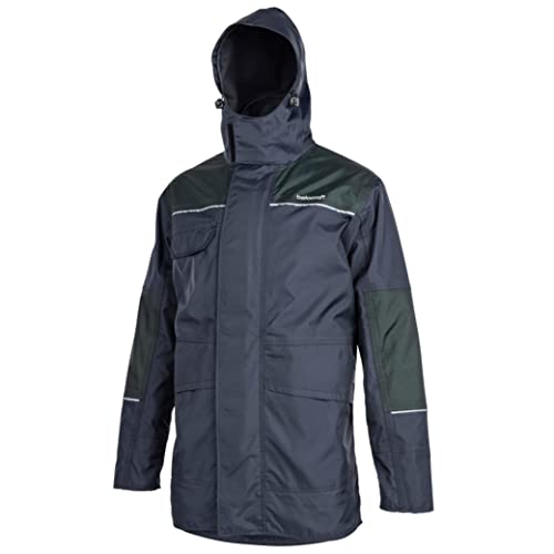 BETACRAFT - Wasserdichter Parka für Herren - Professionelle Outdoor - Bekleidung - Größe 3 XL - Schwarz/Tannengrün von BETACRAFT