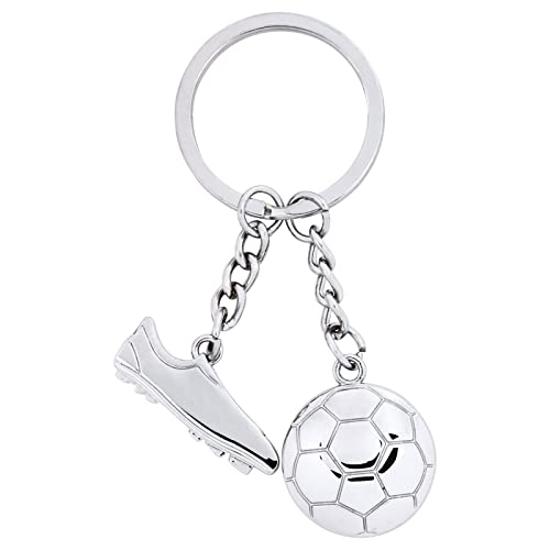 BETESSIN 1Stk. Schlüsselanhänger Fussball Fussballschuh Auto Keychain Anhänger Deko Schlüsselbund mit O-Ring für Erwachsene und Kinder Geschenkidee Autodeko C von BETESSIN