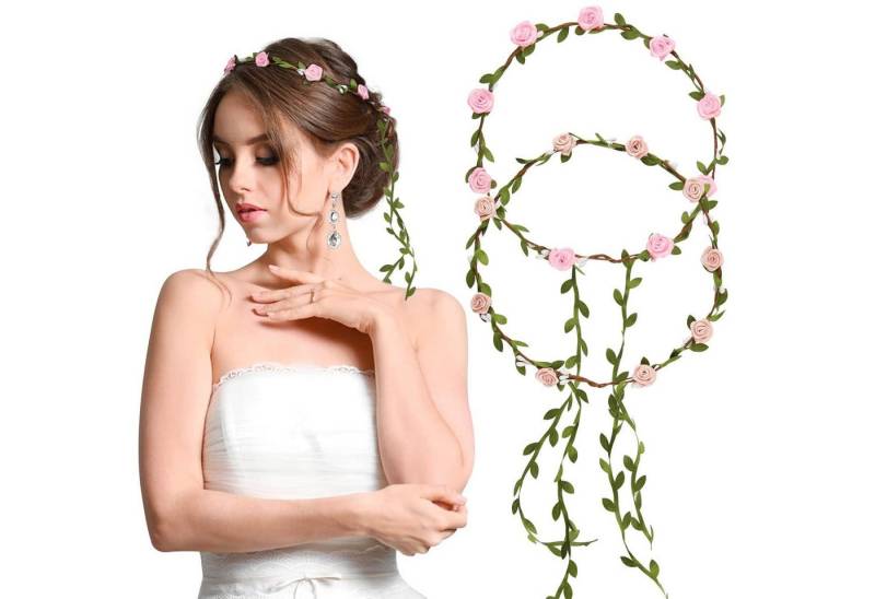 BETESSIN Haarreif Blumenkranz Haarband Damen Mädchen Hochzeit Party Geburtstag von BETESSIN