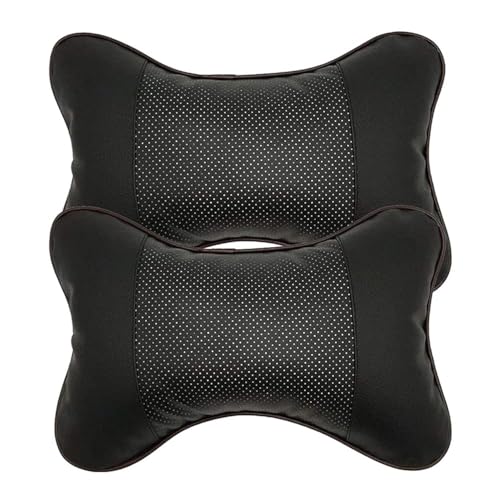 BETOY 2 Stück PU Leder Nackenkissen, Nackenkissen für den Autositz, Autositz Kopfstütze Kissen 26 * 19cm Auto Nackenkissen, Auto Kopfkissen Nackenkissen für Kopf Hals BETOY 2 Stück PU Leder Nackenkissen, Nackenkissen für den Autositz, Autositz Kopfstütze Kissen 26 * 19cm Auto Nackenkissen, Auto Kopfkissen Nackenkissen für Kopf Hals von Meikaso