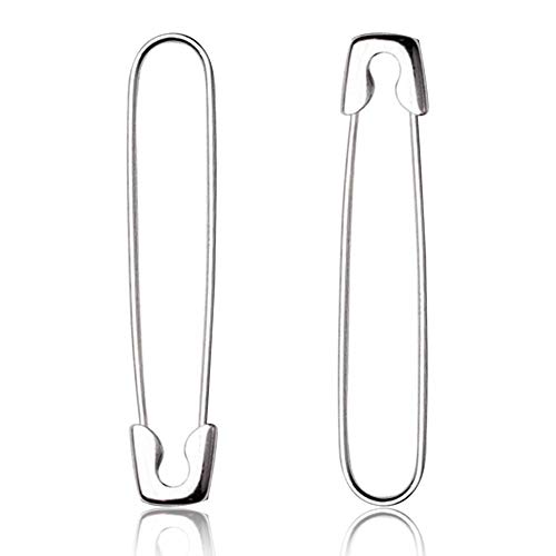 BETOY Ohrring, 1 Paar Sicherheitsnadel Form Ohrringe stud, s925 Sterling Silber Ohrstecker Punk, Für weibliche Mädchen/Damen Persönlichkeit Mode von BETOY