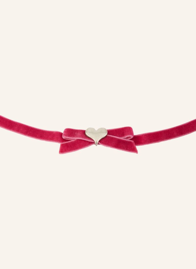 Bettina Scharrer Samt-Choker pink von BETTINA SCHARRER